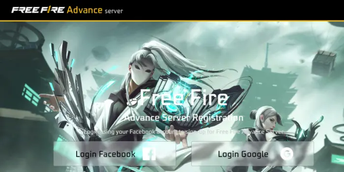 Login And Register On The Free Fire Advance Server