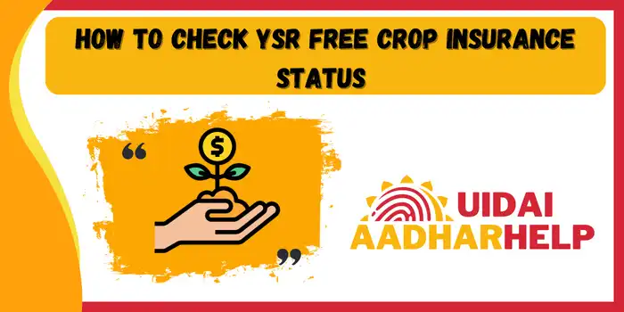 How to check YSR Free crop insurance status